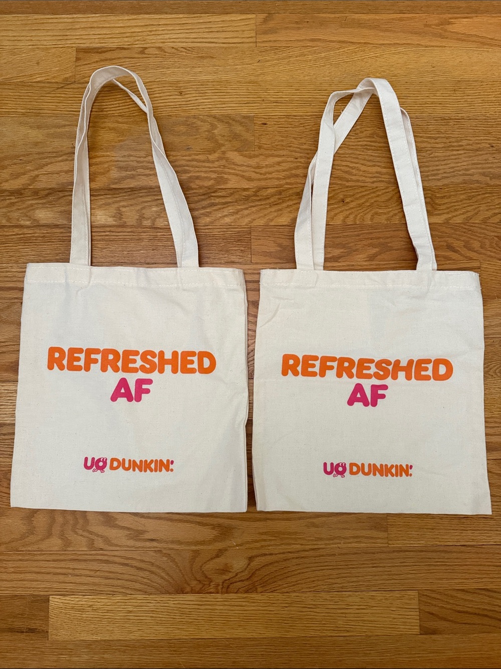 'Refreshed AF' Canvas Tote Bag - Urban Outfitters and Dunkin’ ☕️